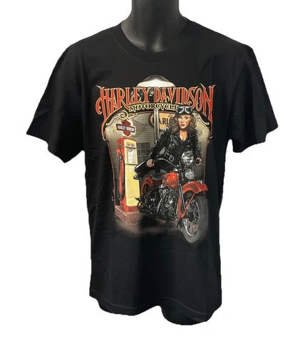 Harley Davidson Men's Pinup Ride Short Sleeve T-Shirt Black 3002487