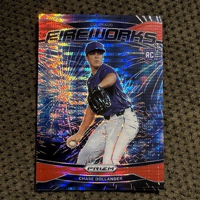  2025 Panini Prizm Baseball Chase Dollander Pulsar Firework #16 Rockies RC /399