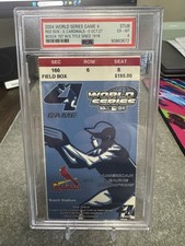 2004 World Series Game 4 Ticket Red Sox 1st Title Since 1918