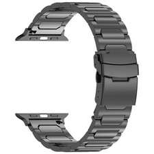 I-Shaped Titanium Metal Watch Band, For Apple Watch SE 40mm, For Apple Watch SE