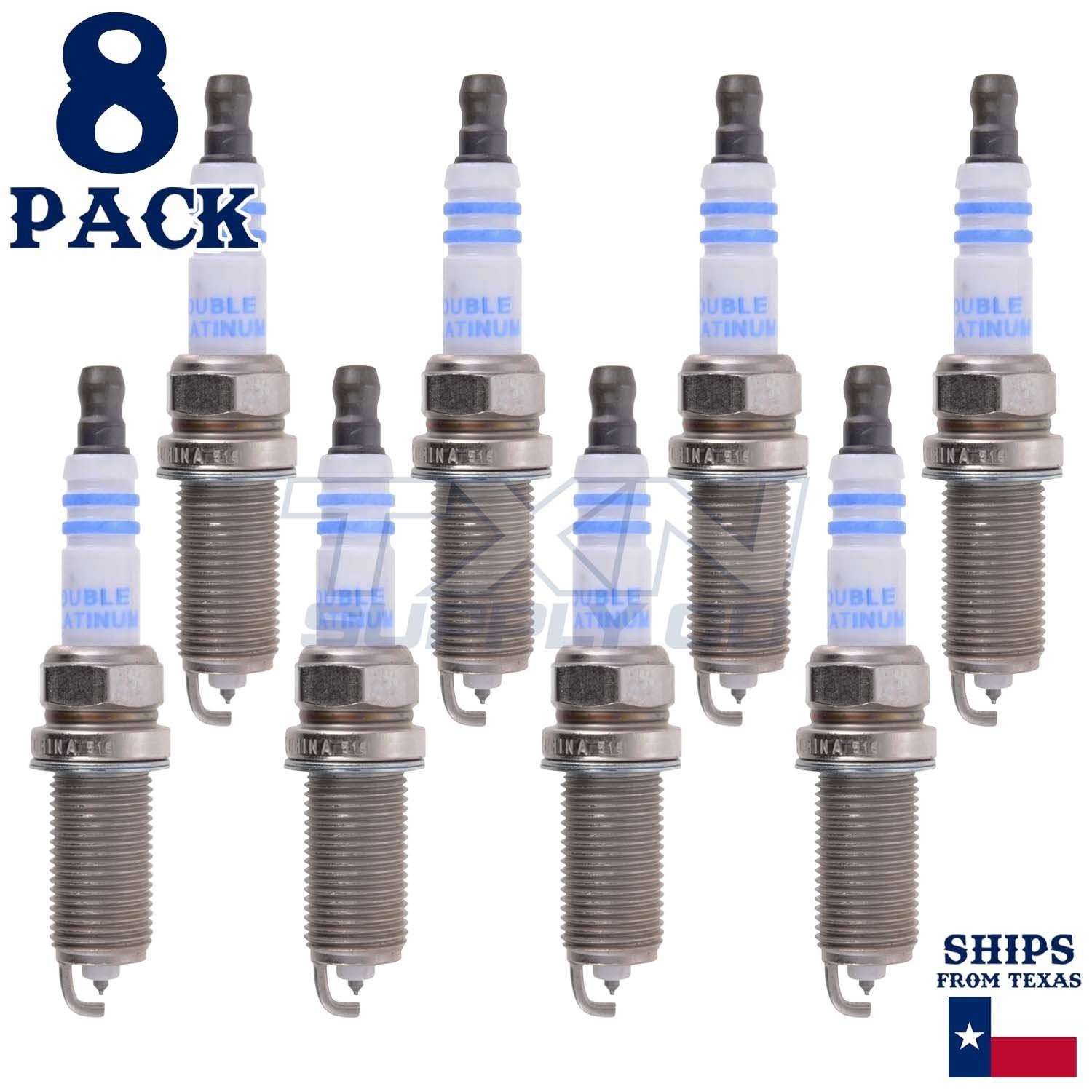 8 Pack Bosch 8162 FR8SPP33X Double Platinum Spark Plugs