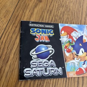 Sonic Jam Sega Saturn PAL Manual only