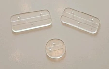 Figureslab Action Figure Base Stands x3 Clear Plastic Action Figure Base Stands