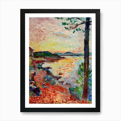 Henri Matisse - Die Bucht von Sait Tro gerahmtes Wandbild Poster Leinwanddruck Bild