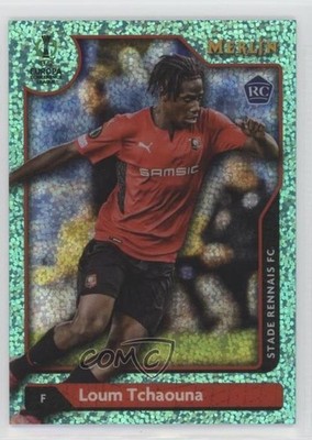 2021 Merlin Collection Chrome UEFA Club Competitions Loum Tchaouna Rookie RC hj5