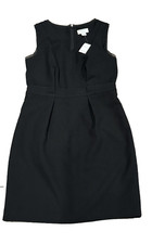 ANN TAYLOR LOFT NEW NWT SIZE 6P PETITES LITTLE BLACK DRESS V NECK Sleeveless