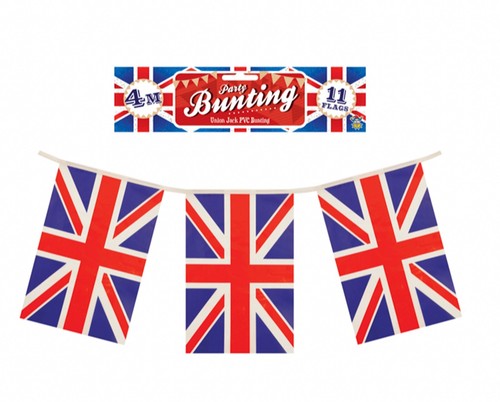 Flag Banner Bunting 11 Flags Irish English Union Jack USA Wales St Day Jubilee - Picture 2 of 11