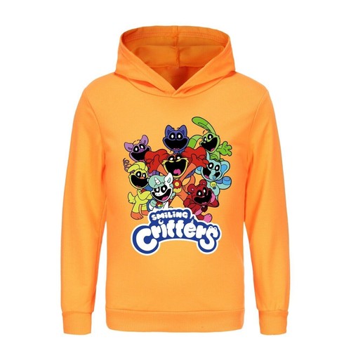 Kids Boys Girls Smiling Critters Hoodie Catnap Sweatshirt Casual Jumper Pullover - Picture 11 of 55