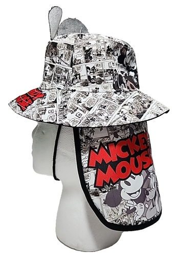 Disney Mickey Mouse Bucket Hat With Back Neck Flap Toddler - Picture 3 of 9