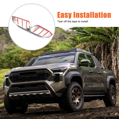 ABS Carbon Fiber Exterior Rearview Mirror Cover Trim For Toyota Tacoma 2024+ - Bild 12 von 15