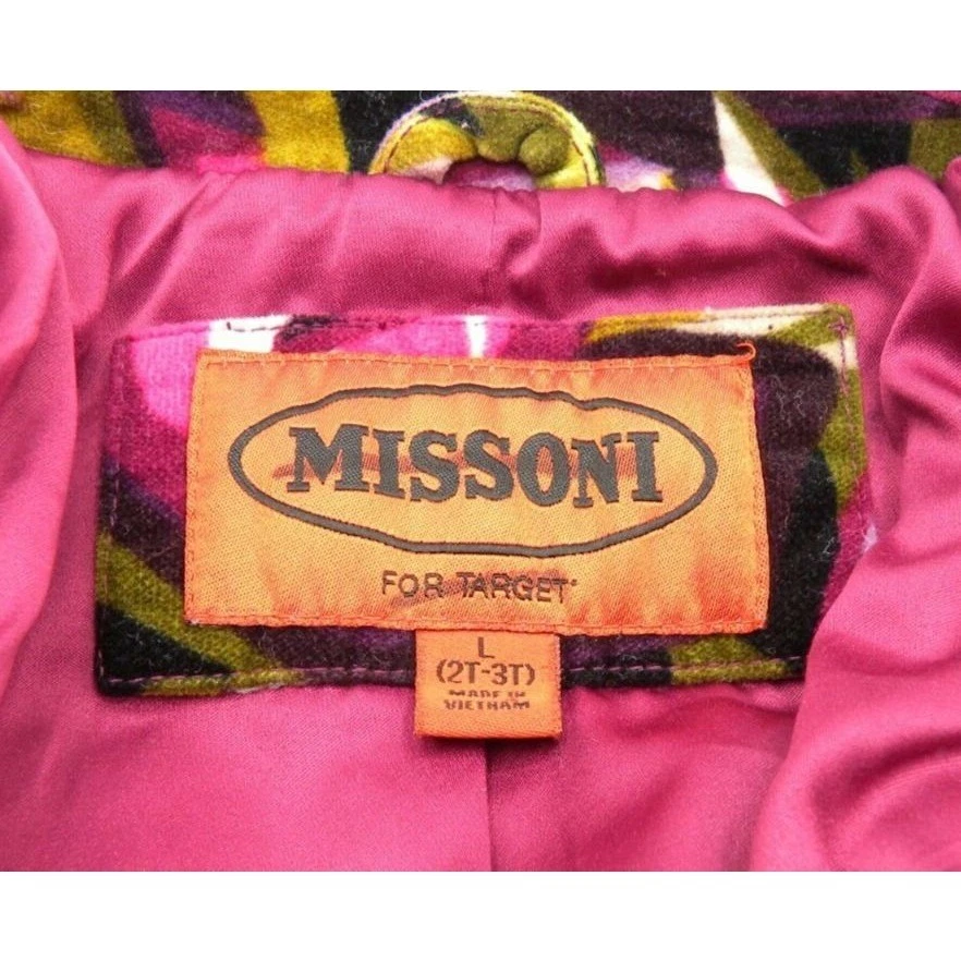 Gabardina Missoni for Target Passione grande 2T 3T terciopelo floral para niñas pequeñas Foto 3 de 4