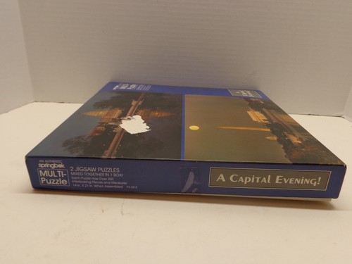 Vintage Springbok Multi-Puzzle "A Capital Evening" 2 Puzzles same box - Picture 5 of 8