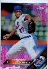 2016 Topps Chrome Pink Refractor #57 JEURYS FAMILIA Mets