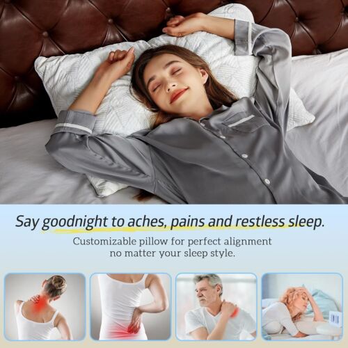 Memory Foam Kühlkissen Wärme- und Feuchtigkeitsreduzierend Eisseide und Gel angereichert - Bild 3 von 8