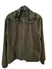 Women New Yorker Khaki Windbreaker Jacket Size L 