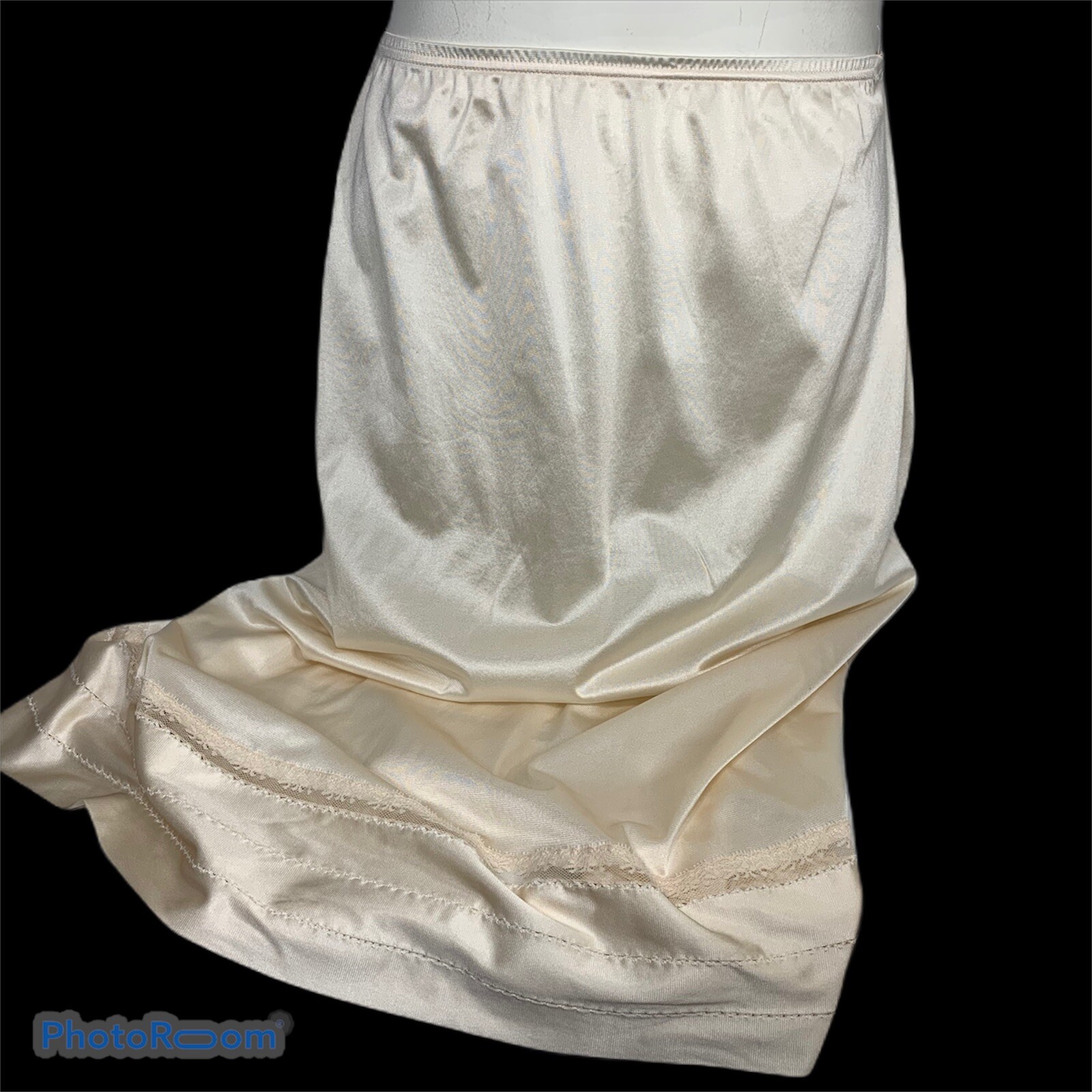 Vintage Lorraine Nylon Maxi Half Slip Antron III Made… Gem