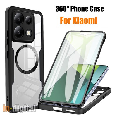 360 Schutzhülle für Xiaomi Poco M6 Pro F6 Pro X6 Pro X5 Pro 5G Phone Case Cover