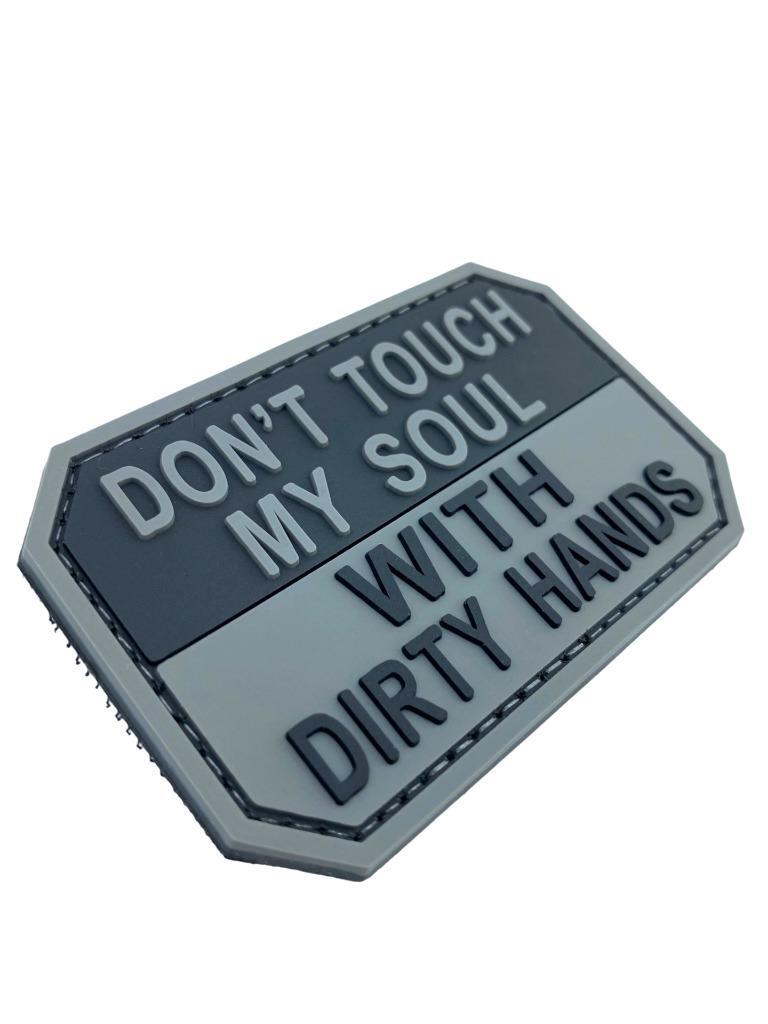 Patch PVC Danger Do Not Touch – 80x30 Mm, Pour Baseball, Airsoft, Paintball, Cosplay, équipement Tactique