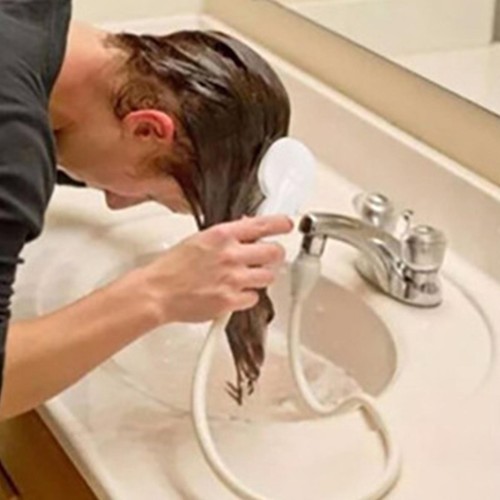 Single Tap Hair Pet Dog Shower Spray Hose Head Bath Tub Sink Faucet Attachment - Picture 4 of 6