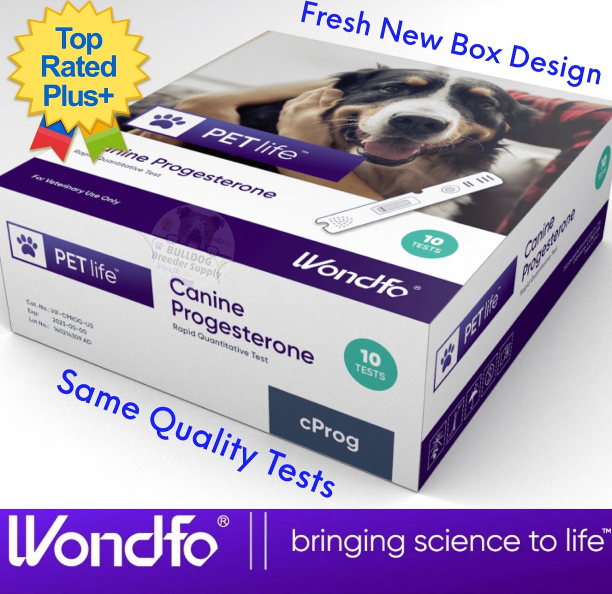 Progesterone Test Wondfo Vet Finecare SERUM cProg Canine Progesterone  Test