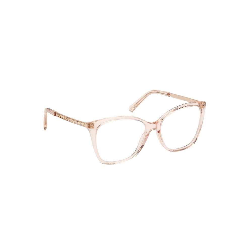 Розовая прозрачная пластиковая оптическая оправа для очков Swarovski SK5449 072 55-16-140 - Изображение 4 из 4