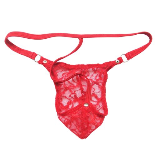 G-String Homme Slip Transparent Thong en Dentelle Fleur Sous-vêtements Lingerie - Bild 11 von 35