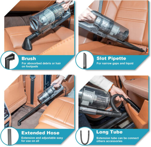 Newest Portable Car Cleaner High Power 150W/7500Pa, Handheld Cleaning Vacuum - Picture 5 of 9