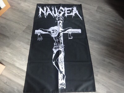 Nausea Flag Flagge Poster Crust Punk Grindcore Discharge Wolfbrigade