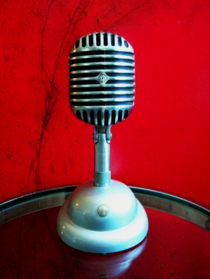 Vintage 1940's Shure Brothers 55 Fatboy microphone Elvis deco w S