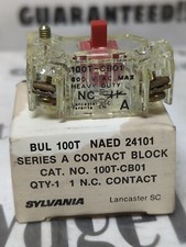 SYLVANIA,100T-CB01,SERIES-A CONTACT BLOCK NEW IN BOX 
