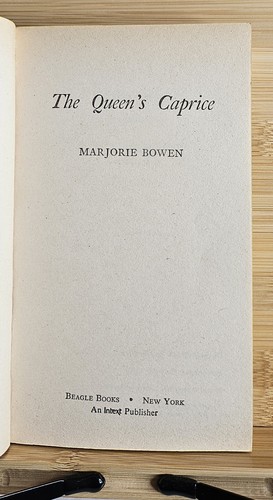 The Queens Caprice (Marjorie Bowen - 1970) First Printing Beagle Books - Picture 3 of 9