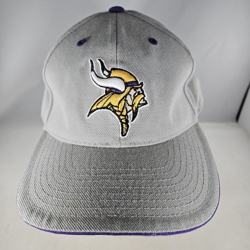 Vintage Twins Enterprise Minnesota Vikings Fitted Hat 7 3/8 Deadstock 90s Cap - Picture 2 of 8