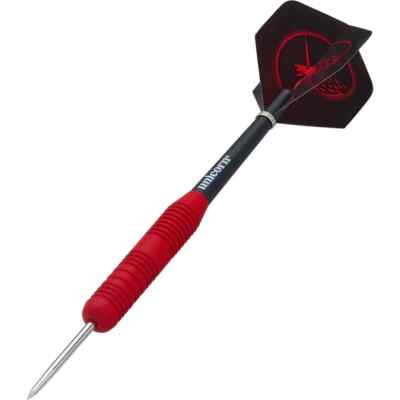 Unicorn Core Plus Win Darts - Soft Tip Brass - Rubberised Pink
