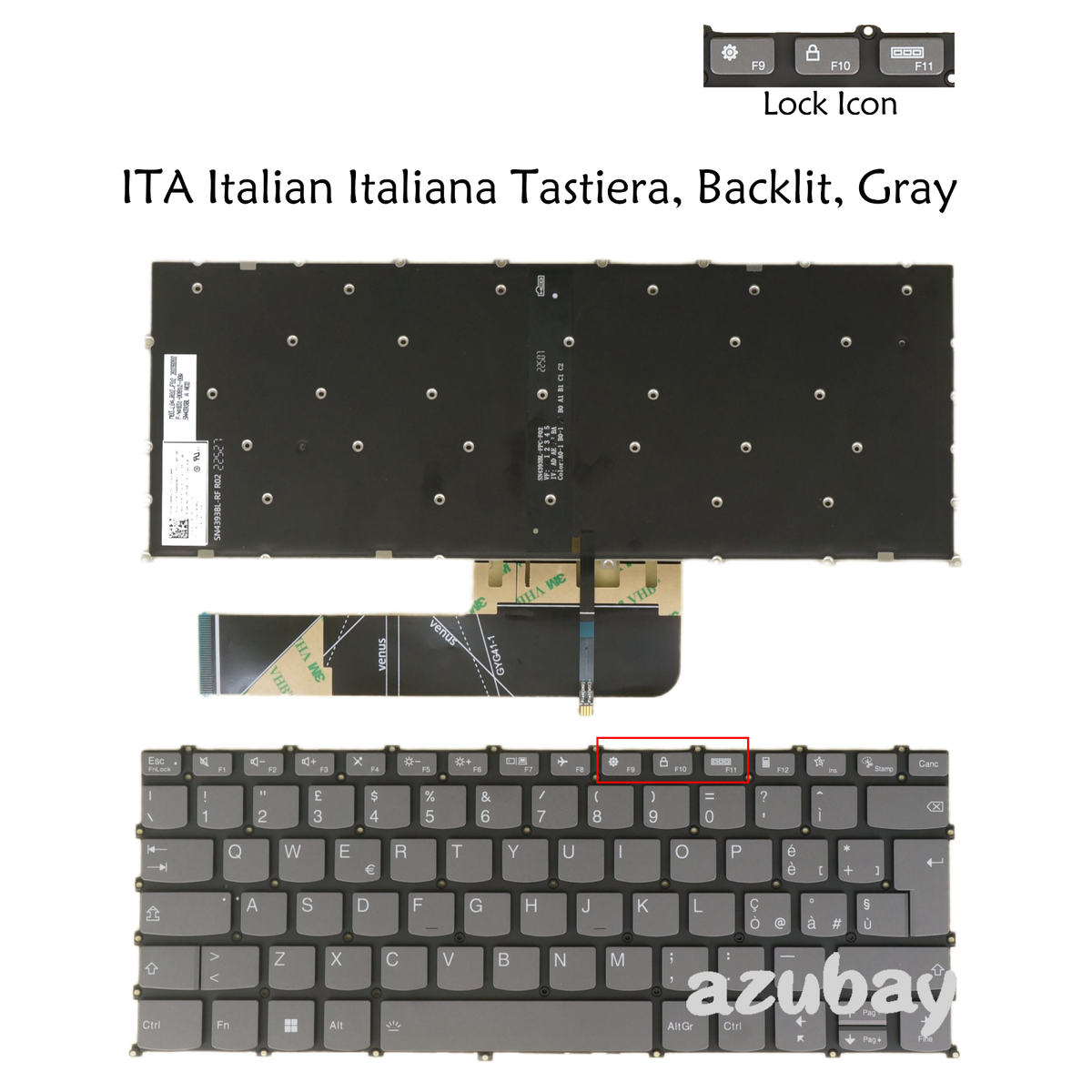 Backlit Keyboard For Lenovo IdeaPad 1-14ADA7 1-14ALC7 1-14AMN7 1