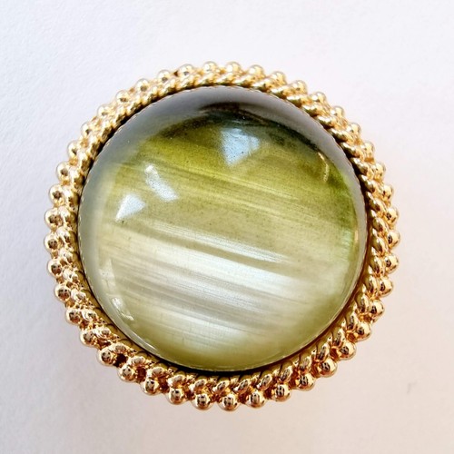 Gold and Pearlescent Gem Buttons - 23mm, 6 Colours, Resin, Glass, Large Buttons - Picture 9 of 13