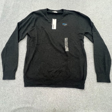 Sonoma Sweater Mens Large Grey V Neck Pull Over Coolmax Granpacore NEW