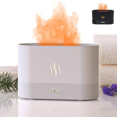 Umidificatore A Fiamma 3D Con Aromaterapia – Diffusore Di Oli Essenziali A Ultrasuoni, 2 Luminosità, Spegnimento Automatico, Silenzioso Per Camera E Ufficio