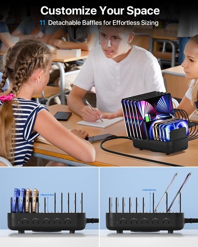 SooPii USB C Multi Charging Station,100W 10-Port Type C Fast Charger Station - 第 7/8 張圖片