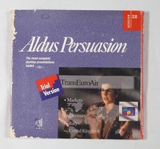 Vintage Aldus Persuasion Version 2.0 trial version Windows 5.25" NEW ST533B38
