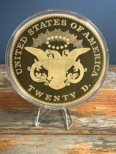 2014 Jumbo Dream GOLD LIBERTY HEAD 1849 - 24k layered Comm. Coin w/COA - RETIRED - Picture 2 of 4