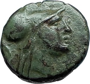 Antigonos-II-Gonatas-274BC-Macedonia-Ancient-Greek-Coin-ATHENA-PAN-TROPHY-i66167
