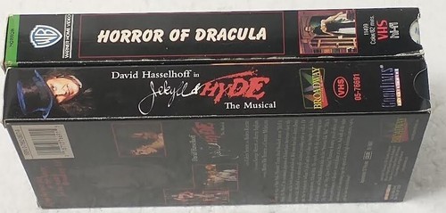 Pair VHStapes Horror Genre HORROR OF DRACULA/JEKYLL & HYDE (MUSICAL) VG NOT TEST - Picture 4 of 8