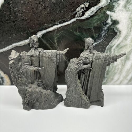 Lord of the Rings The Argonath Bookends 6" Sideshow Weta 2002 Pre-owned - Foto 1 di 24