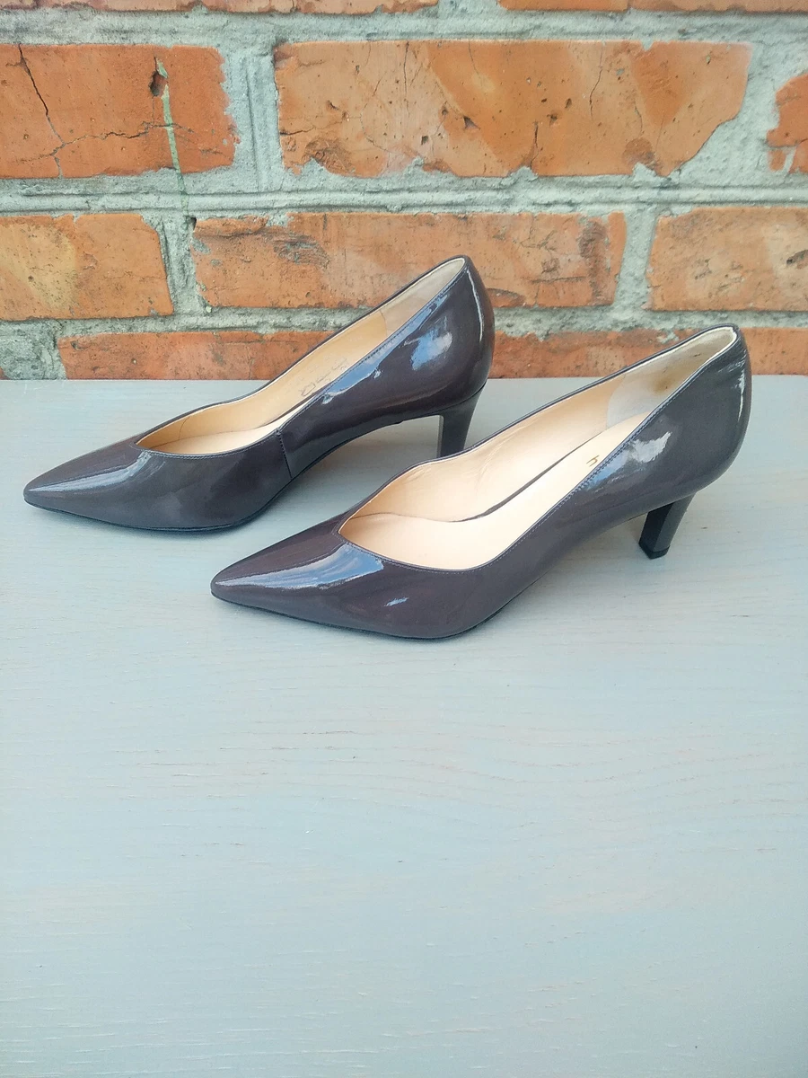Hogl Women s Leather Gray Shoes heels size 2 1 2 34 5 US 5 eBay
