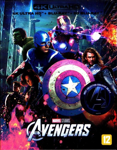 The Avengers 3D 4K Full Slip A1 SteelBook Blu-ray WeET Collection 2012 ShpNxtDay - Picture 2 of 9