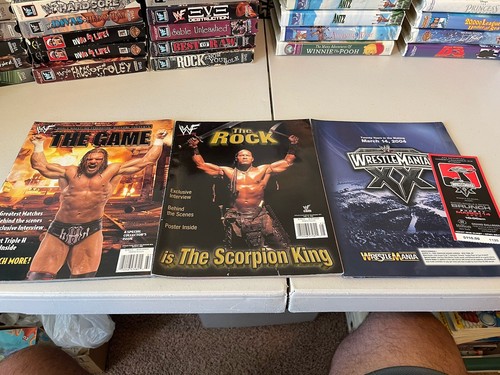 WWF Collectors Edition Magazine Lot Of 5 + Wrestlemania 20 Brochure Ticket Stub - Bild 2 von 7