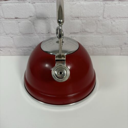 Tetera Calidad Whistling Rojo Oscuro Calidad Profesional 2,7 QT 2,5 L - Imagen 4 de 8