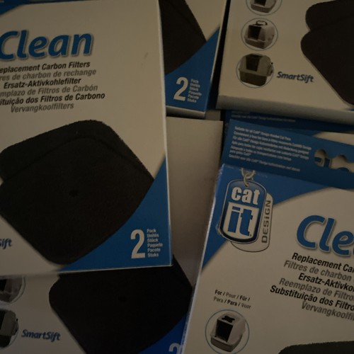 Twelve Replacement Carbon Filters SmartSift Hooded Litter 6 Boxes - Picture 5 of 5