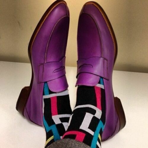 mens purple dress shoes Brayden by Bolano | Handcrafted Oxfords Show off your sophisticated flair with these LIBERTYZENO Mens Lace Up Burnished Finishing Male Dress Shoes Paul Parkman Ghillie Lacing Blue