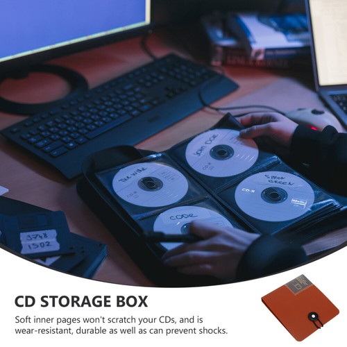 2 Pcs CD -Buchspeicherbeutel Disc-Aufbewahrungshalter DVD -Aufbewahrungstasche - Afbeelding 9 van 12